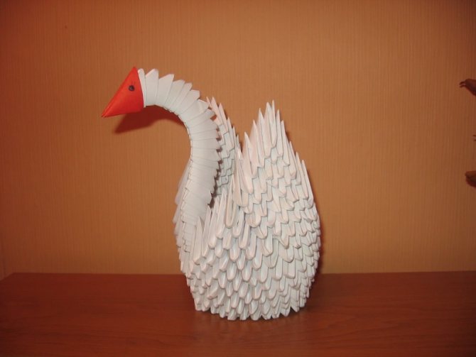Модульное оригами лебедь | DoDiM